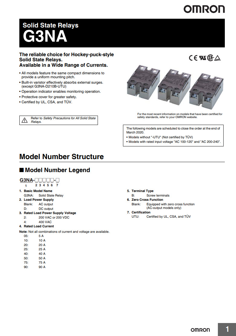 SOLID STATE RELAY OMRON